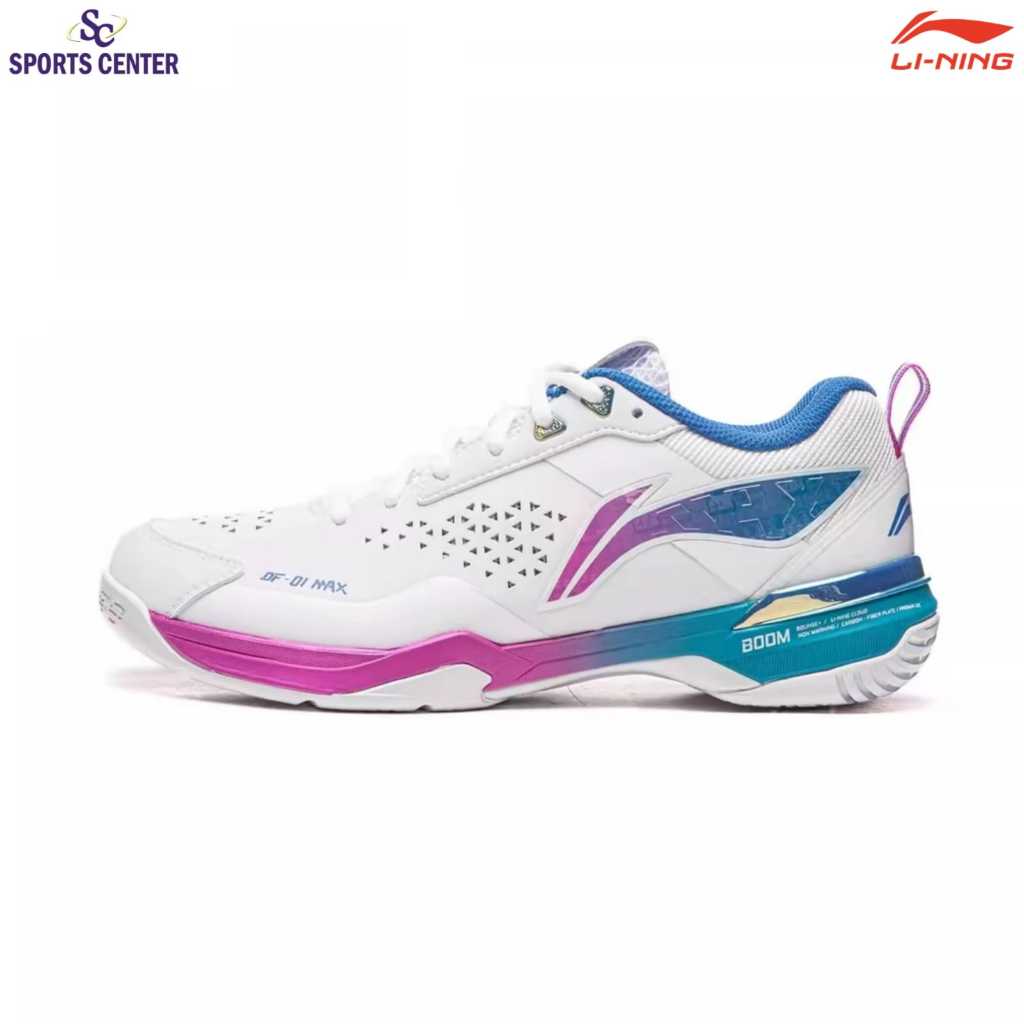 New Limited Sepatu Badminton Lining China Master Edition Blade DF-01 MAX AYAU005-4 White Pink Blue