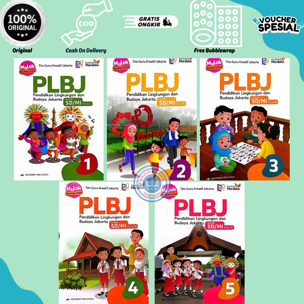 PLBJ SD/MI Kelas 1,2,3,4,5,6 Kurikulum Merdeka Penerbit Erlangga
