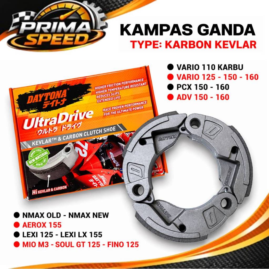 MIO M3 - KAMPAS GANDA DAYTONA SOUL GT 125-X RIDE 125-DAYTONA KAMPAS GANDA KARBON-FINO 125