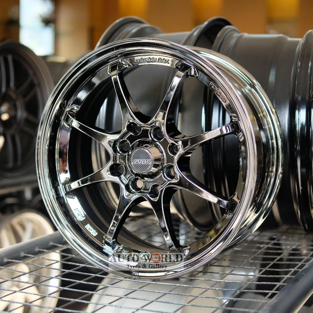 Velg Original SSW S200 (CE28) Ring 15 PCD 4x100, 4x114.3 ET 40 Black Chrome