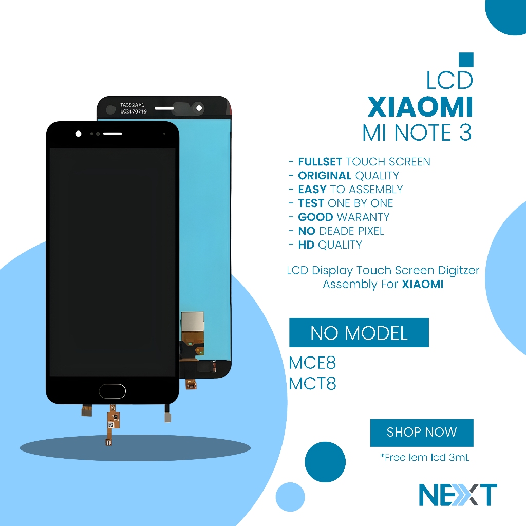 LCD Xiaomi Mi Note 3 - Fullset Touchscreen Original