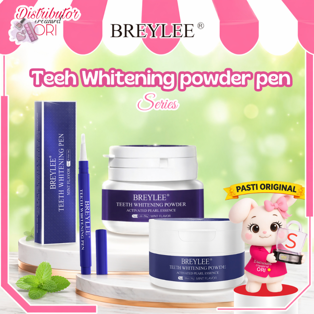 READY STOK [BPOM] BREYLEE Teeth Whitening Powder & Pen | ORIGINAL