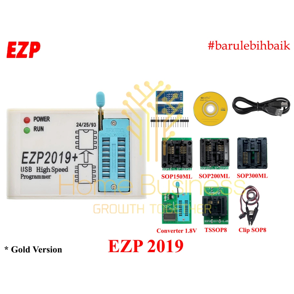 Alat Flash BIOS EasyPro EZP EZP2019+ EZP2019 USB High Speed Programmer 24 25 93 95