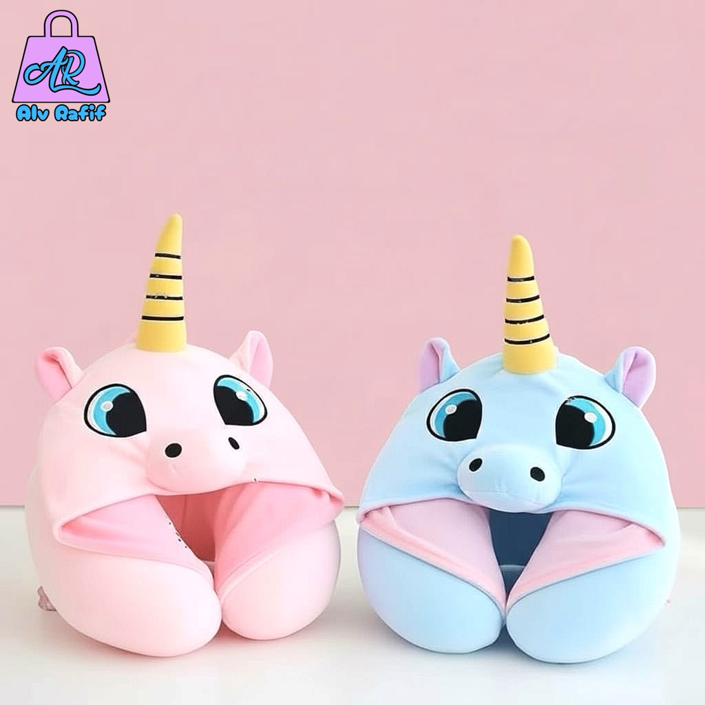 Bantal Leher Unicorn Lucu Bantal Leher Travel SNI