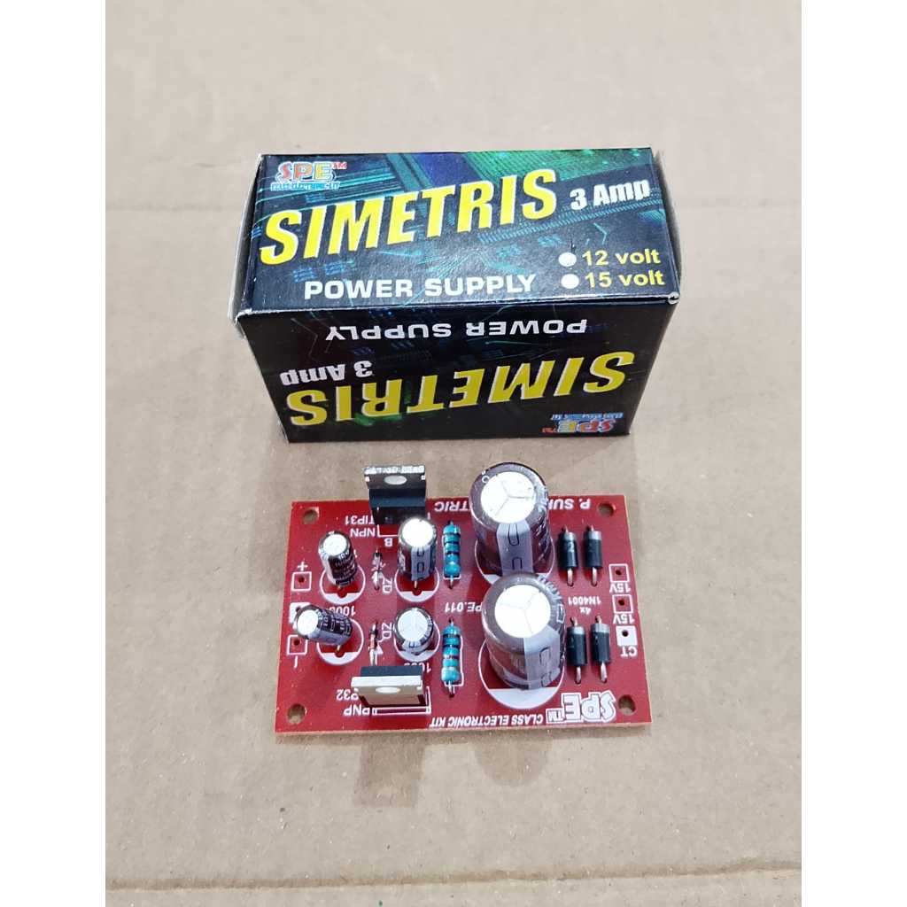 KIT POWER SUPPLY SYMETRIS 3A 15V Simetris power supply 3Amp 15 volt