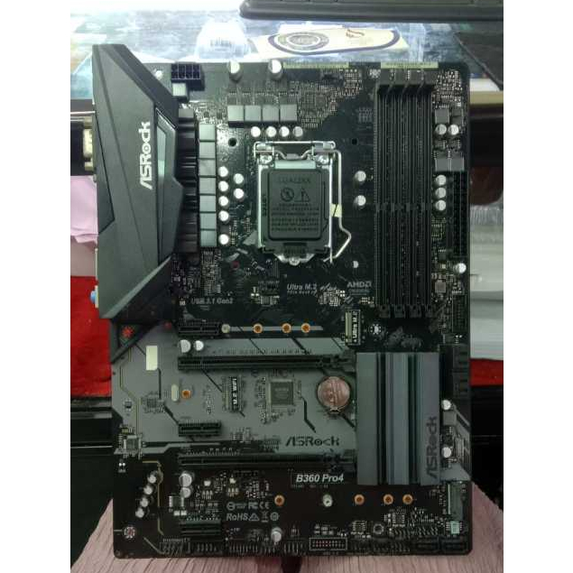 MOTHERBOARD ASROCK B360 PRO 4 + BACK PANEL