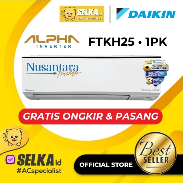 DAIKIN FTKH25YV AC SPLIT 1 PK ALPHA INVERTER