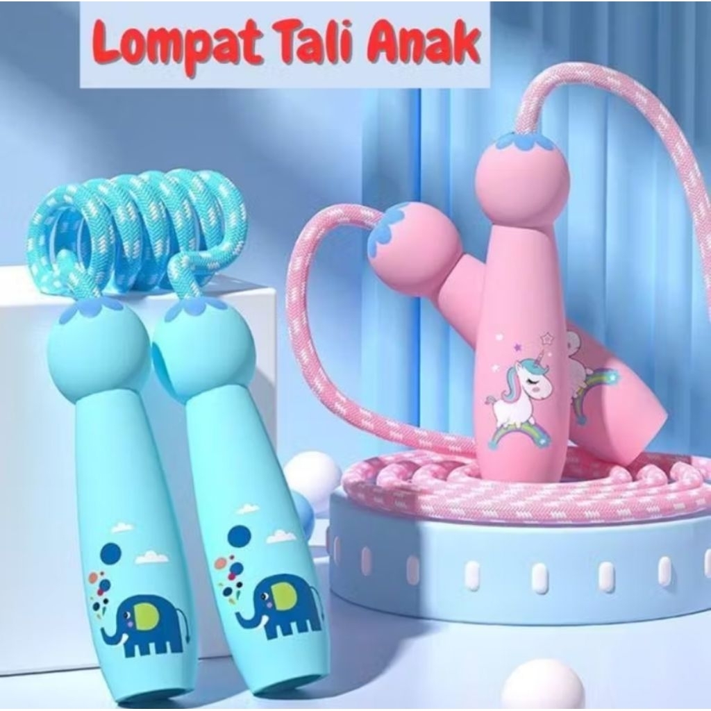 Mainan Lompat Tali Skipping 2.5M Anak Dan Dewasa Karakter Olahraga Lompat Tali Olahraga Seru Sehat P