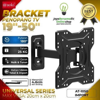 BRACKET TV DINDING 19 - 50 INCI AOKI PENYANGGA TATAKAN BREKET/BRACKET TV DINDING 19-50 Inci