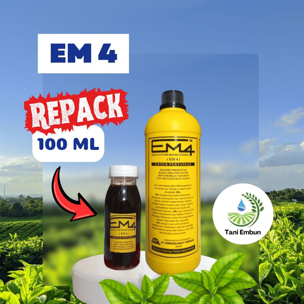 REPACK EM4 PERTANIAN PUPUK MIKRO ORGANISME REPACK 100 ML
