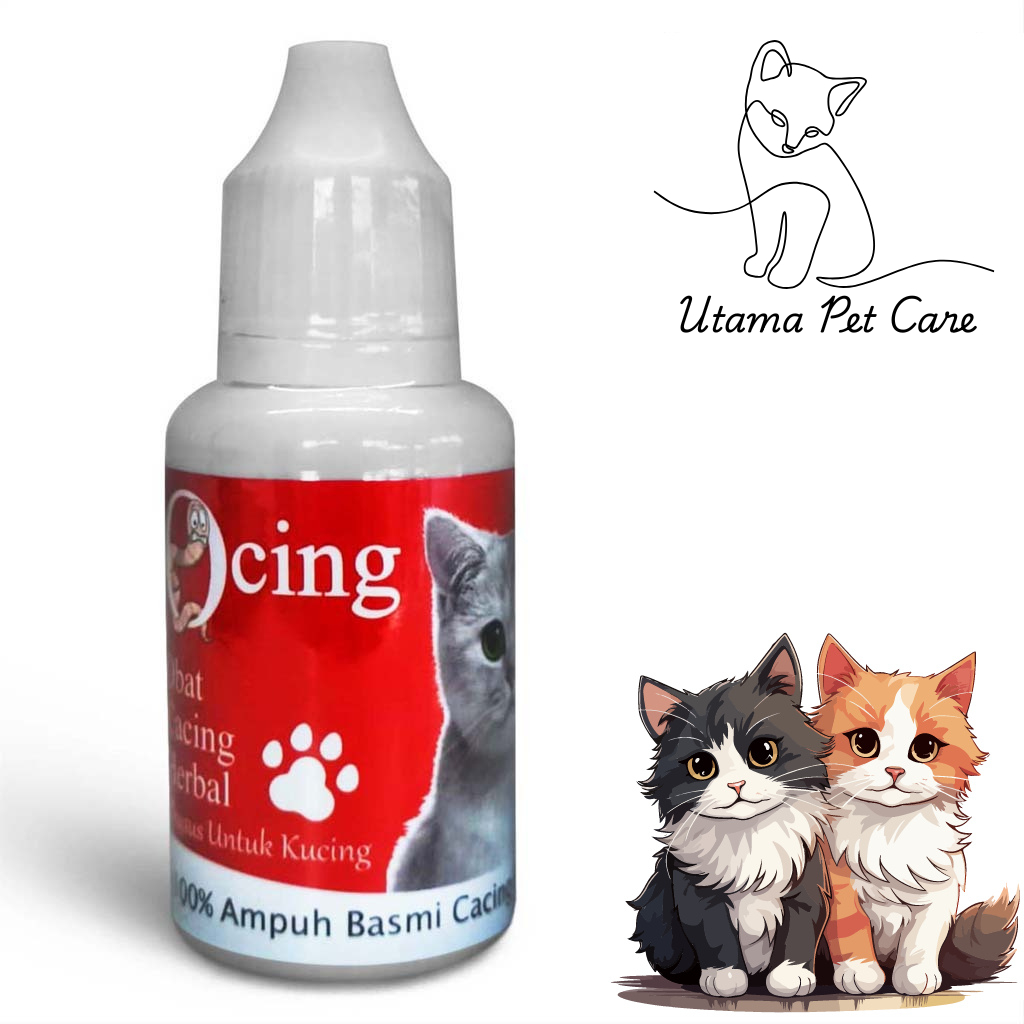 Obat Cacing Herbal OSAMA Obat Kucing Sakit Cacingan Kurus Lesu Lemas Anti Infeksi Ampuh Basmi Cacing