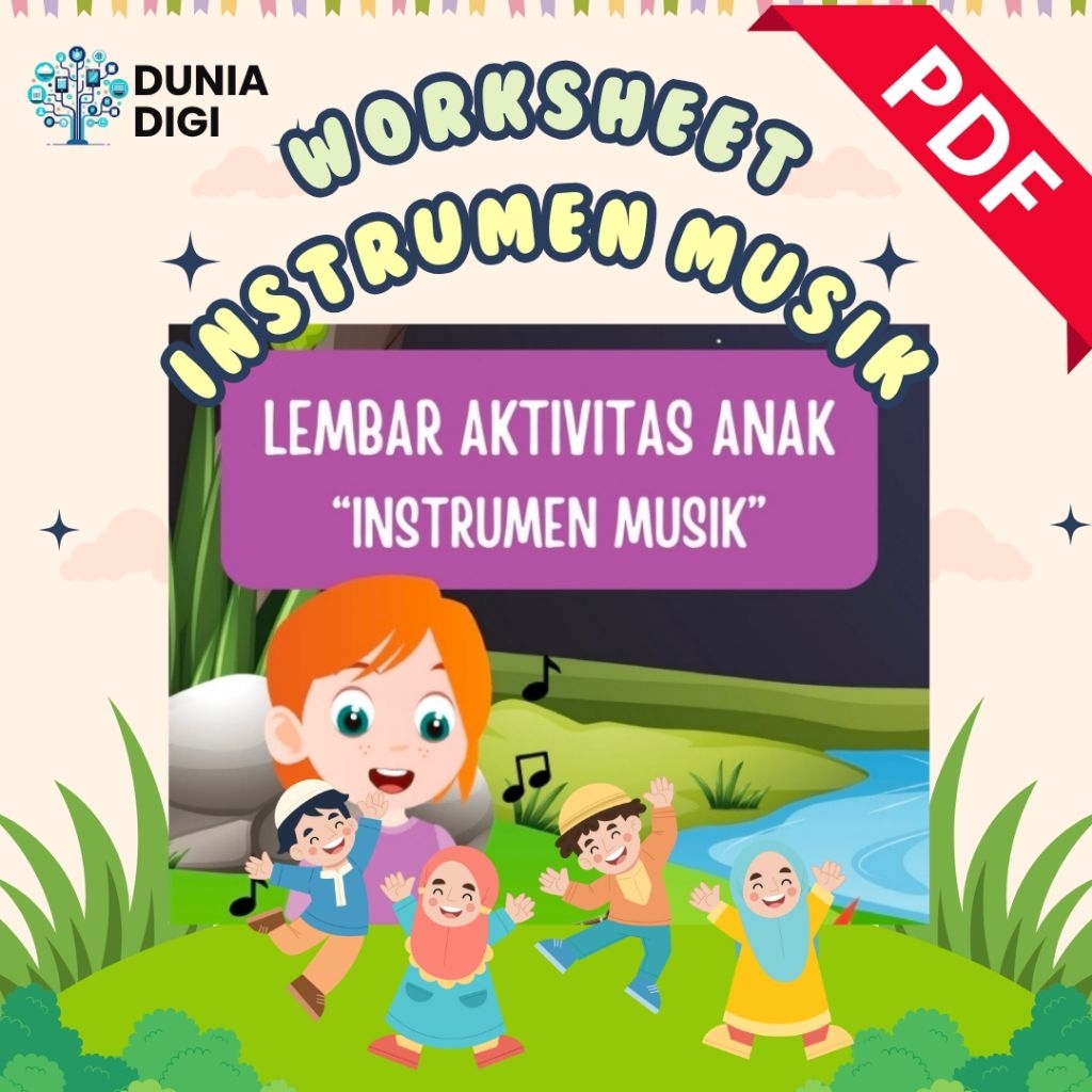PDF - Worksheet Instrumen Musik PAUD TK SD