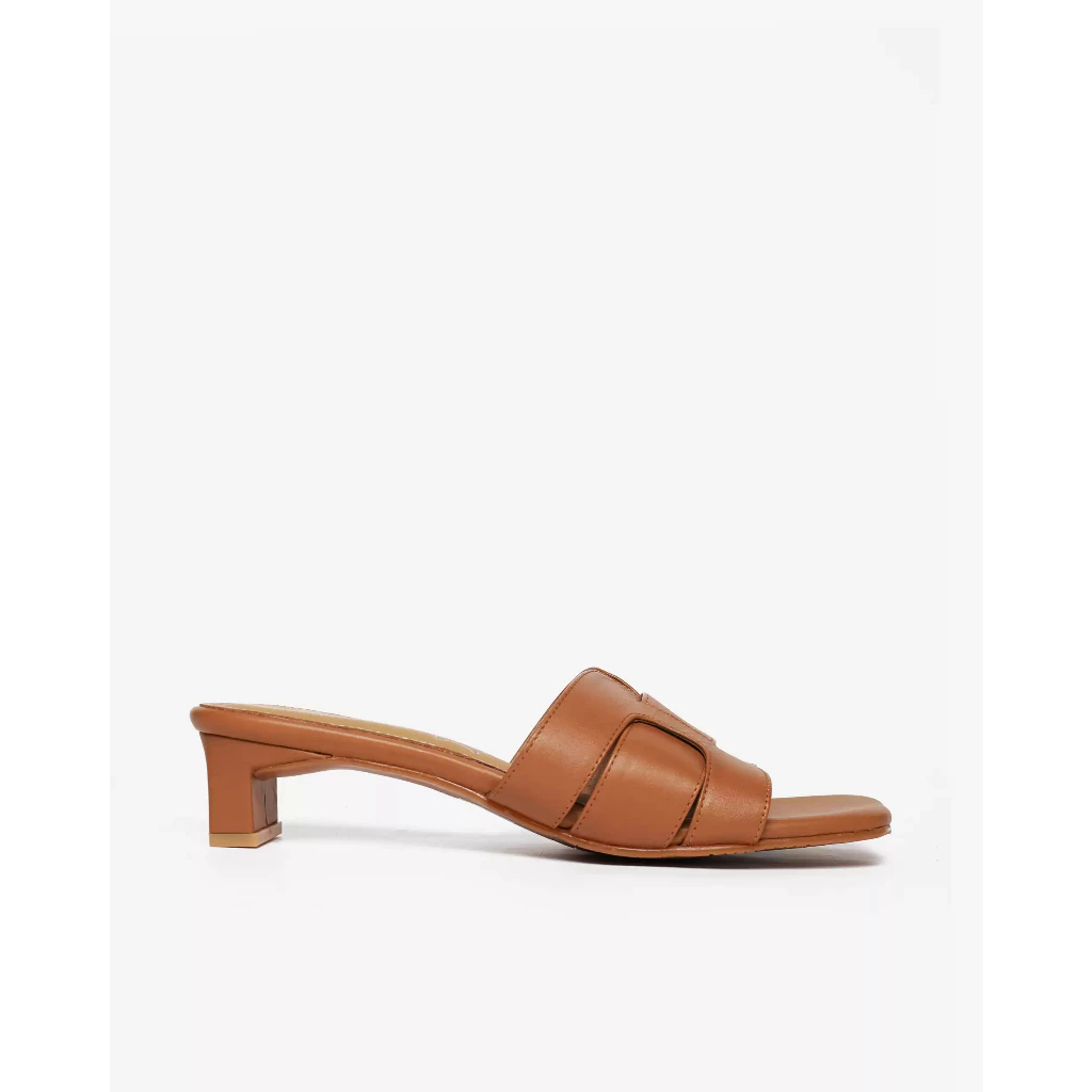 BUCCHERI YACINTA Sandal Heels Wanita Casual-S1402-Cashew TAn