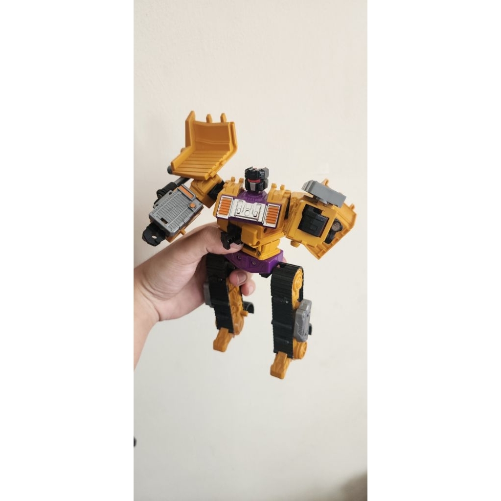 JINJIANG KO TRANSFORMER DEVASTATOR BULLDOZER TANGAN KANAN JUNK