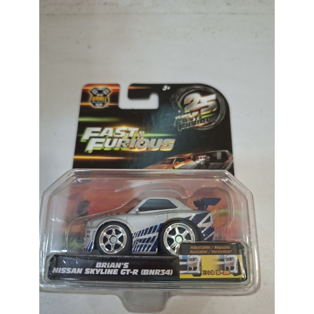 Jada Small Blocks Brian's Nissan Skyline GT-R (BNR34)