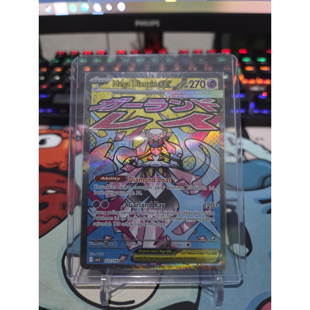 Kartu Pokemon TCG Mega Diance Ex MA 227/193 Mega Impian Indo