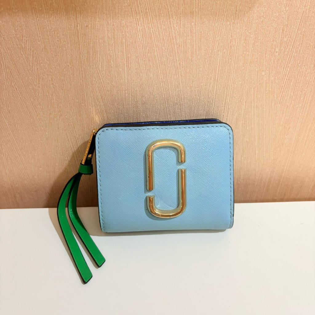 Dompet Marc Jacobs Mini Compact Wallet Blue (ORI)