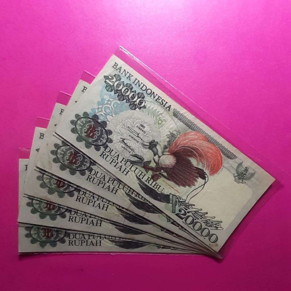 uang kuno 20000 rupiah cendrawasih
