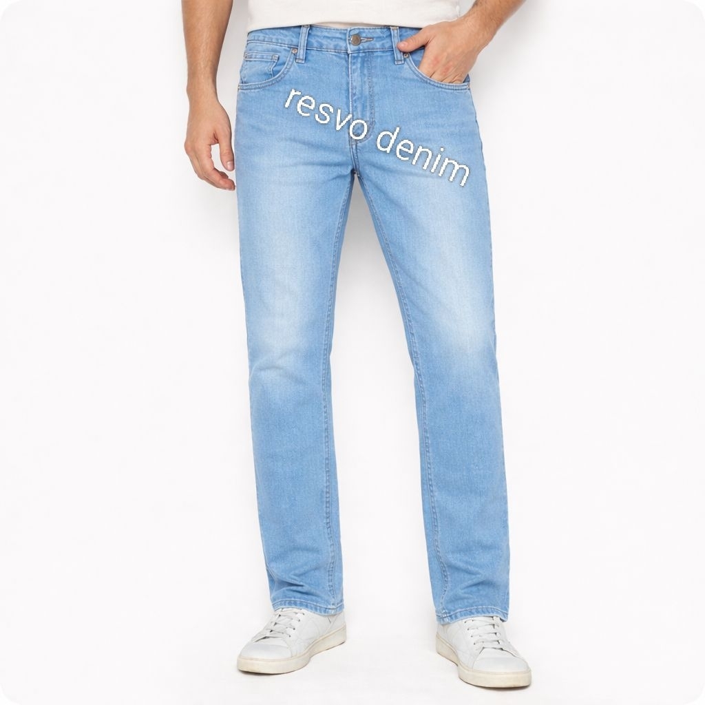 CALANA PANJANG JEANS PRIA JUMBO DARI BAHAN DENIM street bahan utama pembuatan calana panjang jenis p