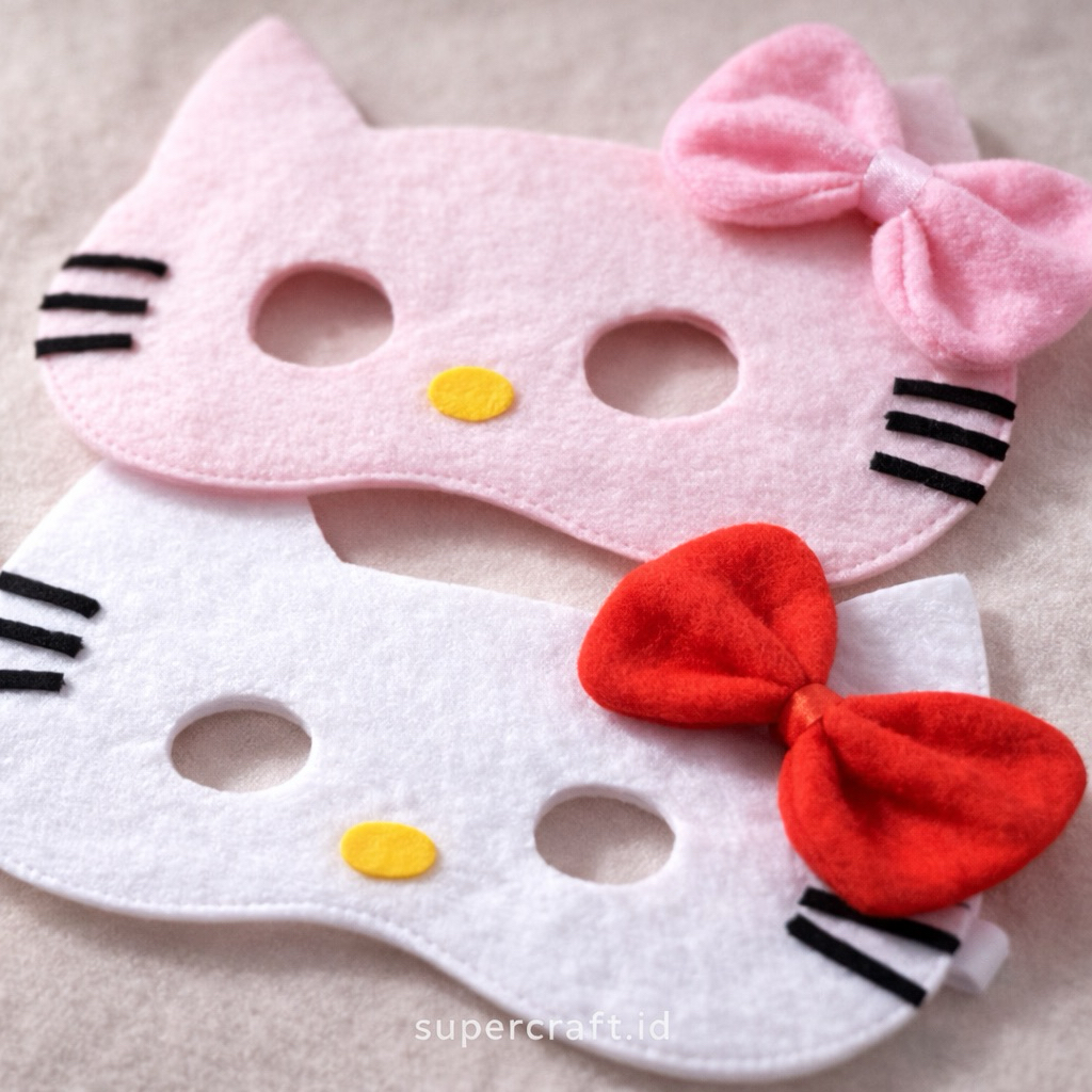 Topeng HelloKitty Pita Hello Kitty Bando HK Lovers Bando Hellokitty Cosplay Hellokitty Pink Topeng H