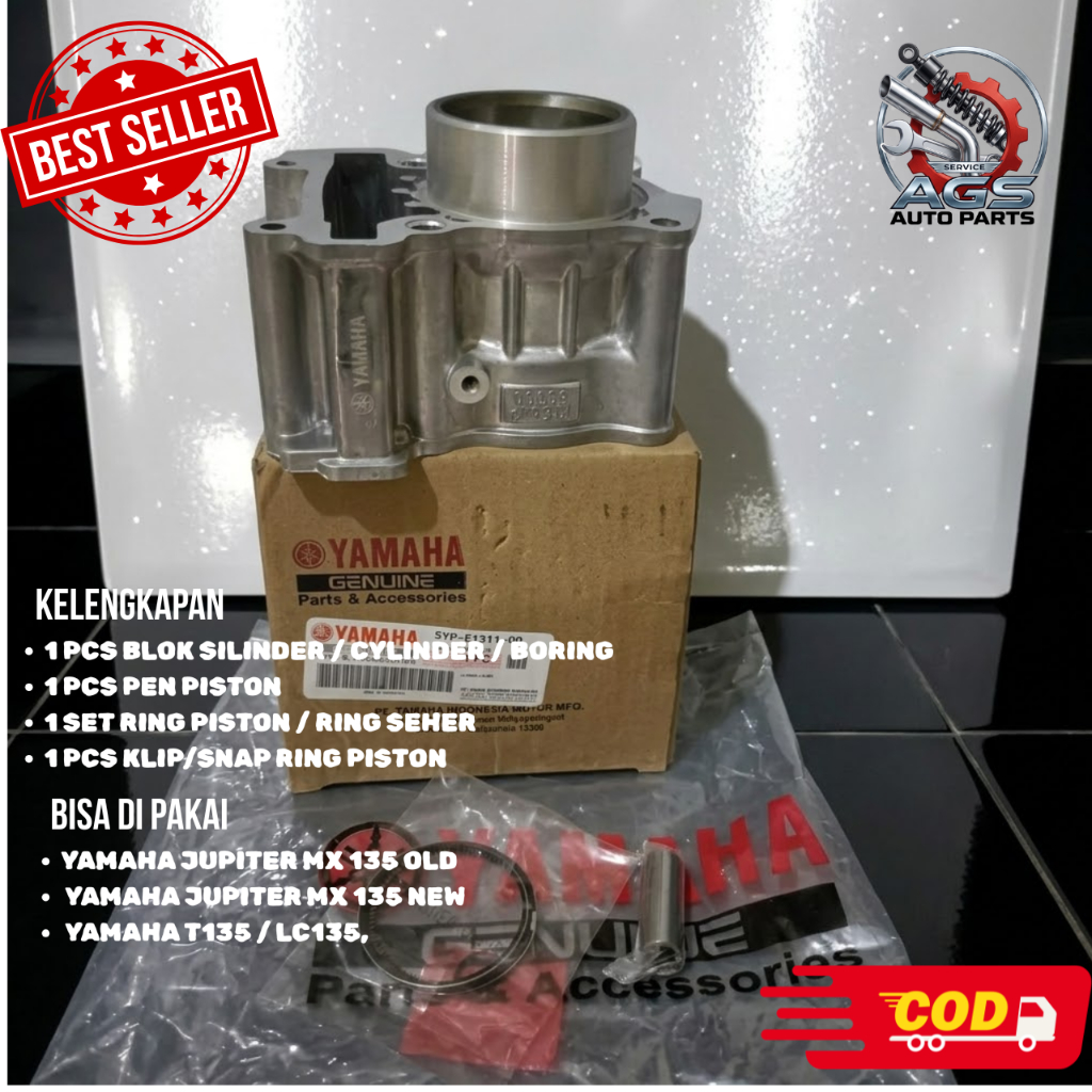 Blok Silinder Jupiter MX 135 Old New Original Yamaha 5YP-E1311-00 Cylinder Blok Seher Ori YGP