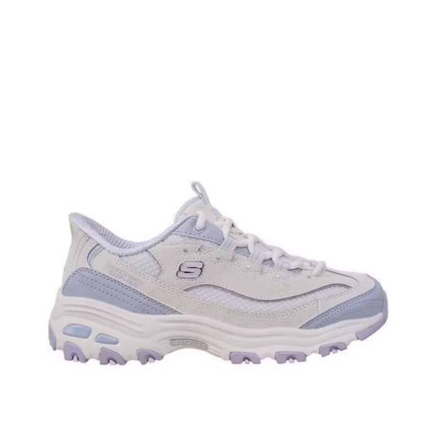 Skechers D'LITES Women's Sneakers Shoes - White / Lavender