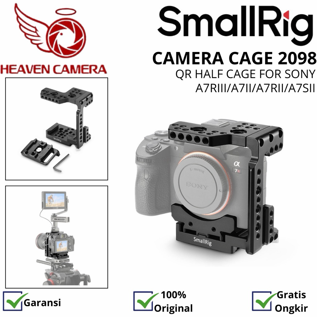 Smallrig QR Half Cage for Sony A7R III/A7 II/AR II/A7S II (2098)