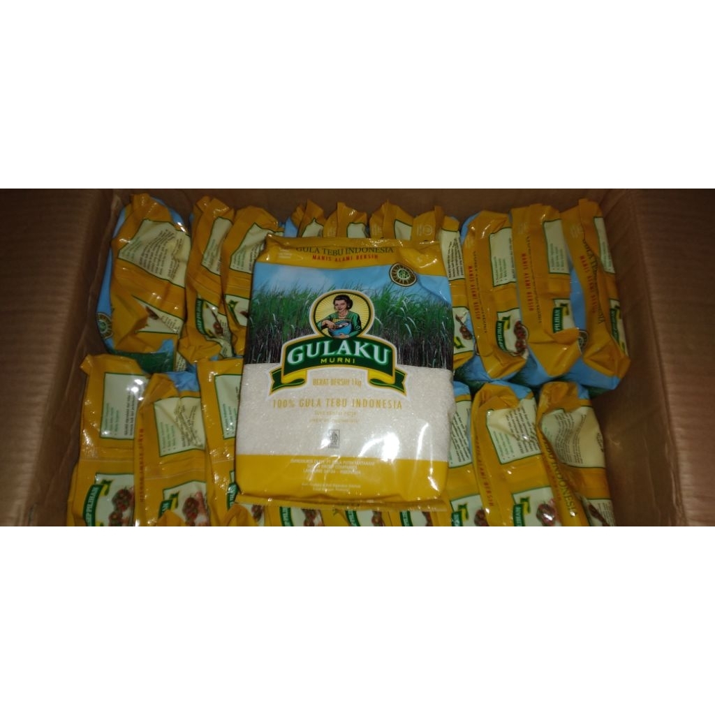 Gula ku Gula Pasir Tebu Kuning 1kg (Kartonan)