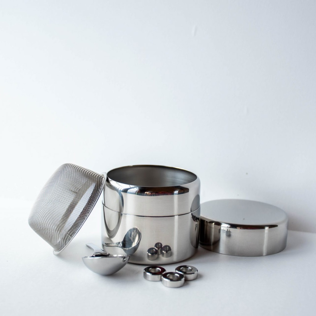 READY!!! Mr. Kondo Matcha sieve can small stainless steel