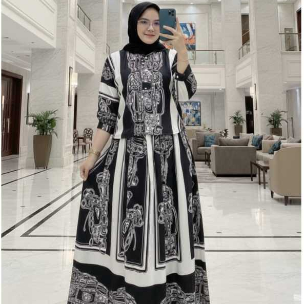 ONE SET ROK AGNA AGATA // ONE SET ROK BUSUI OOTD // SET ROK ATASAN BETWING