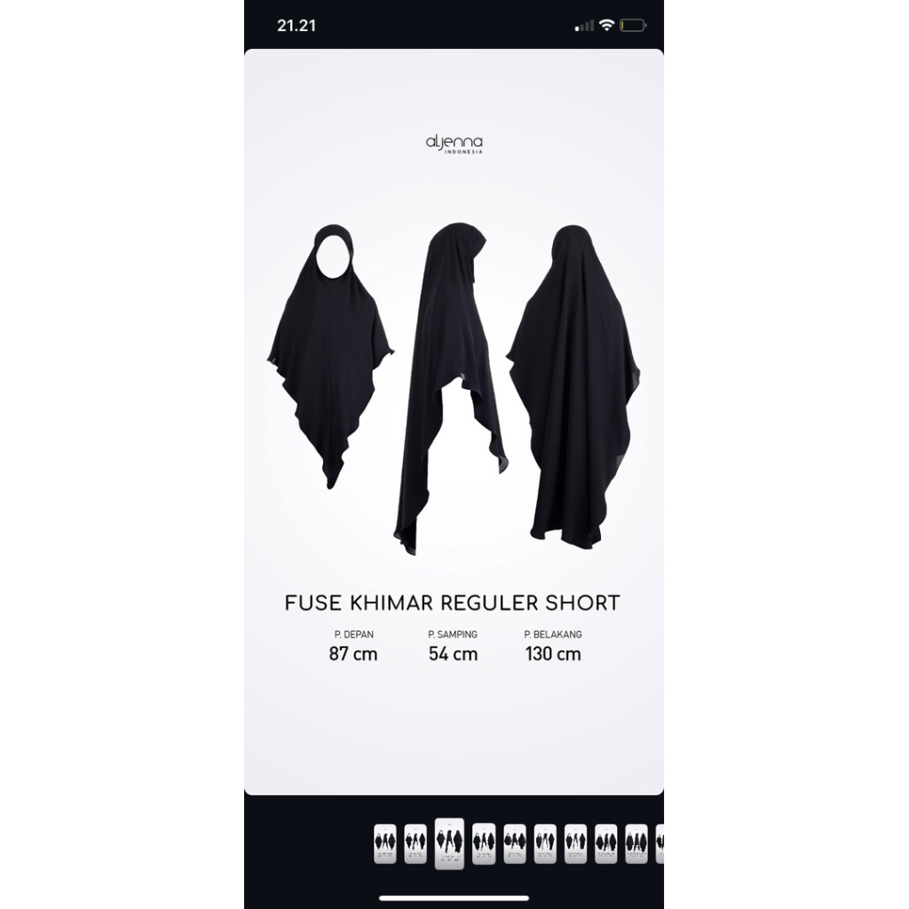 aljenna fuse khimar triangle ouval jetblack preloved bukan NWT FK abaya kerudung syari umroh anti uv
