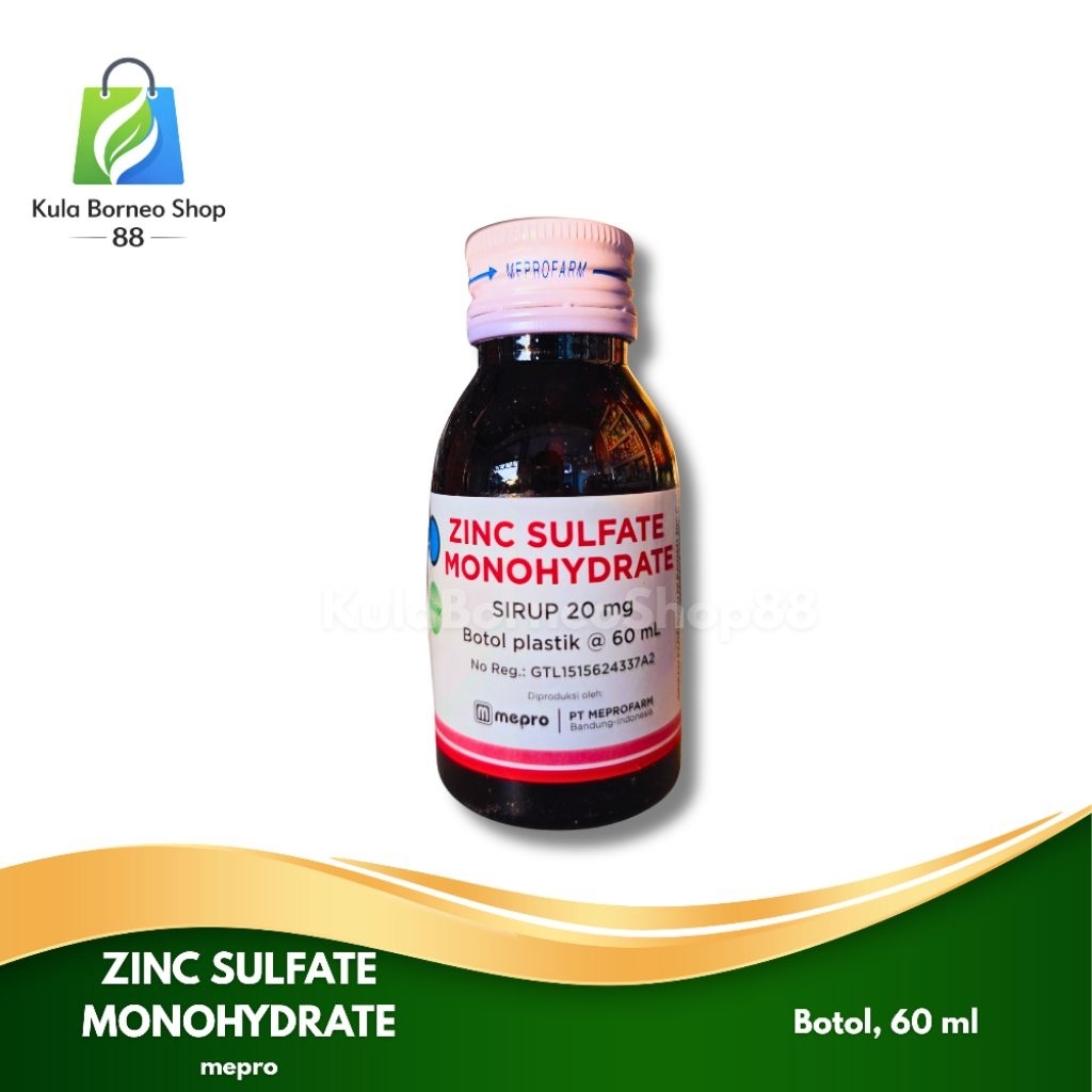 ZINC SULFATE MONOHYDRATE SIRUP 60 ML (MEPRO)