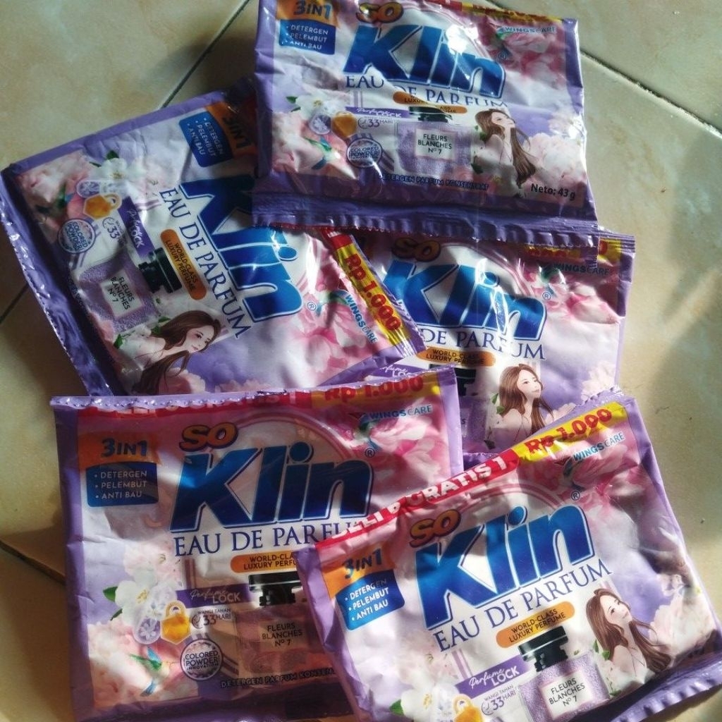Deterjen Bubuk So Klin sachet