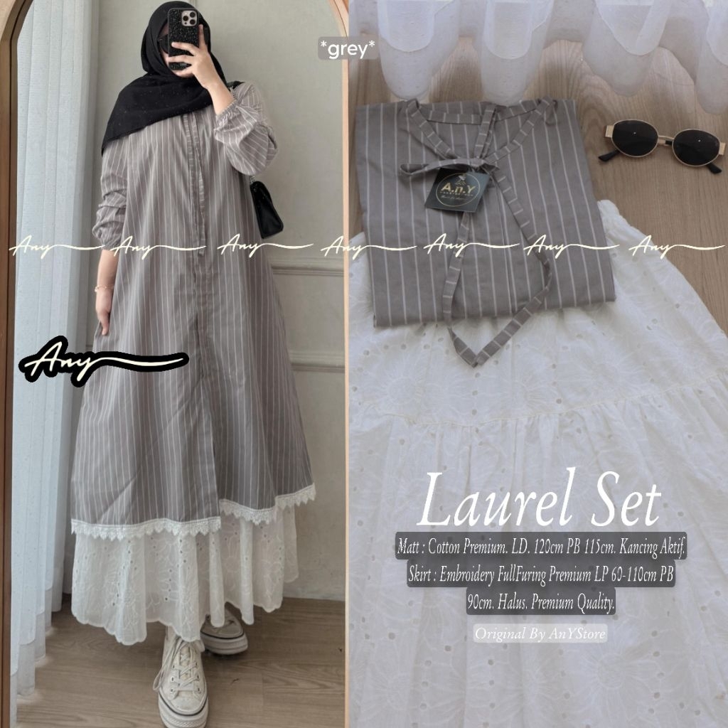LAVEL // DIANDRA // ERIFA // ARLYTA// LAUREL SET // SETELAN BLOUSE TUNIK MOTIF KEMEJA ROK BRUKAT POL