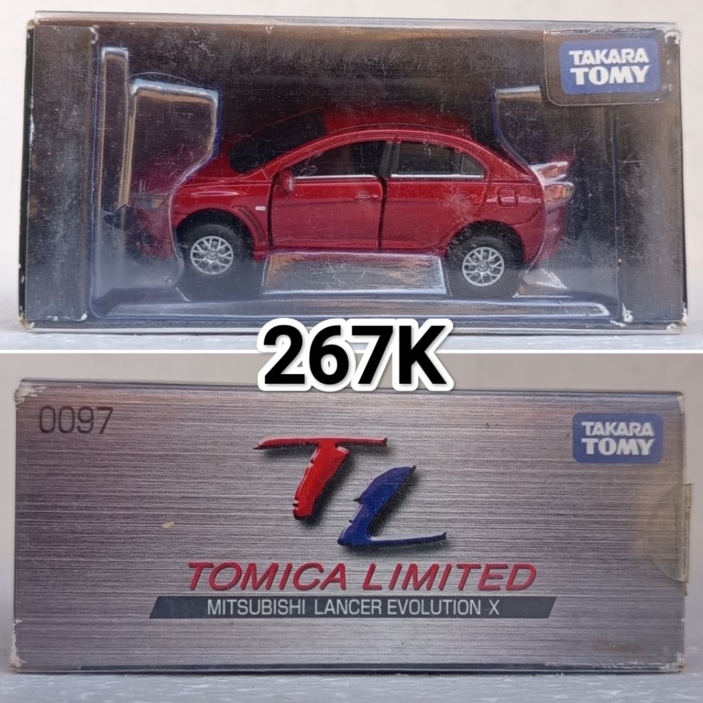 Diecast Tomica Limited Mitsubishi Lancer Evolution 10 Merah