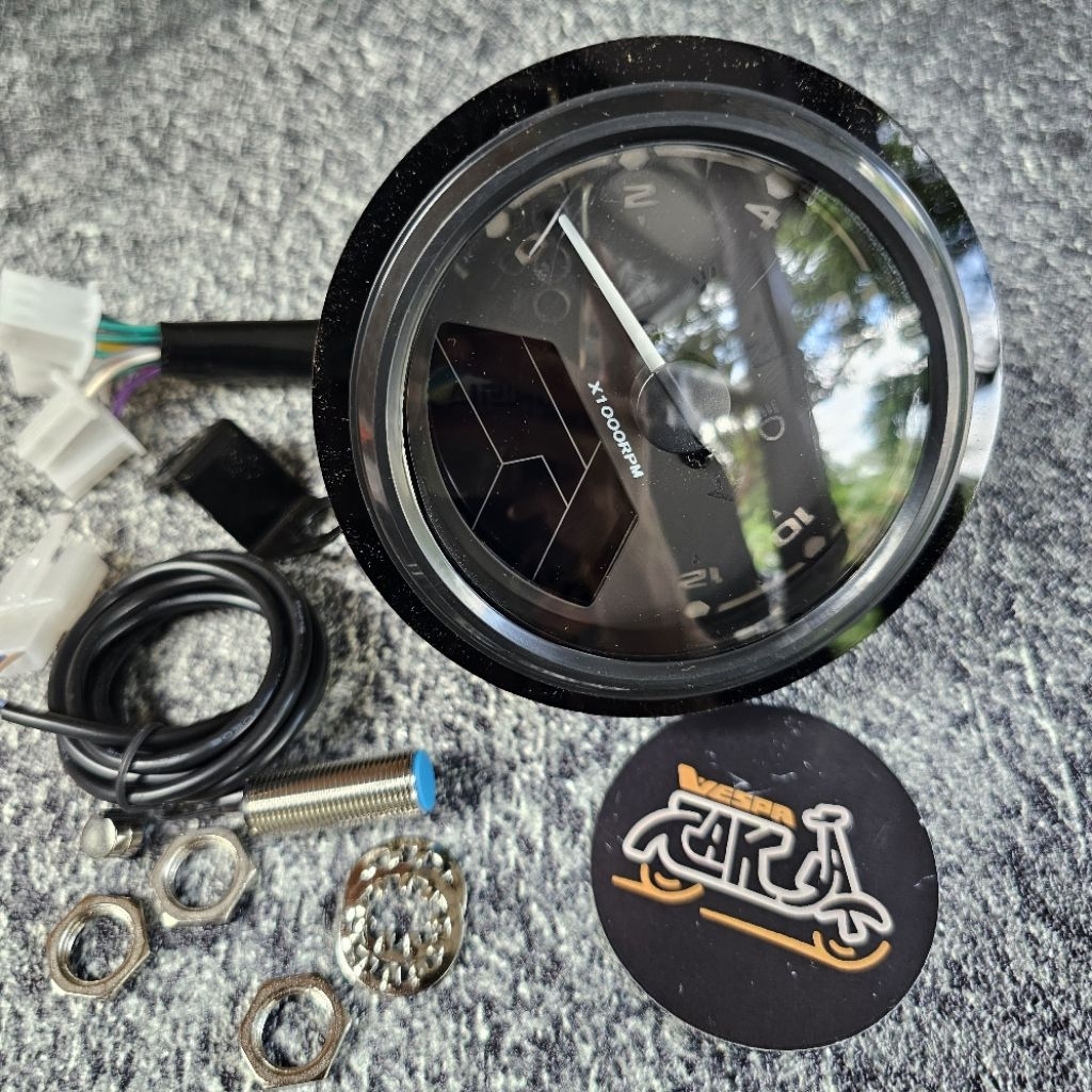Spidometer Spido Speedometer Babon Digital Vespa NPX New Px