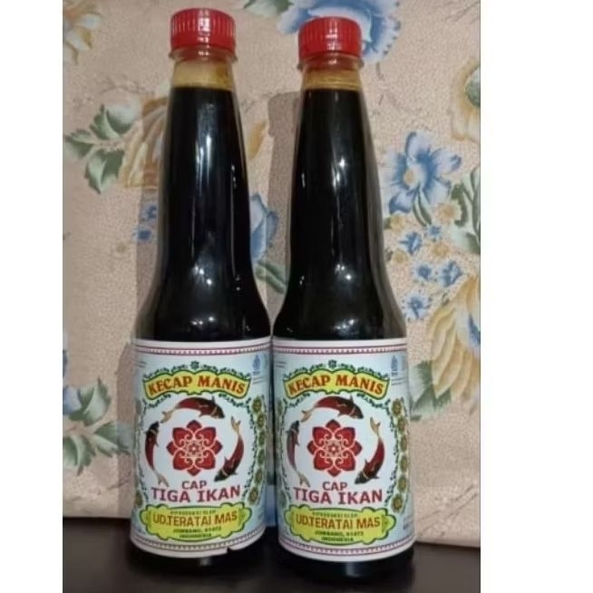 Kecap Manis Cap 3 Ikan Asli dari Jombang Jawa Timur. 600ml Botol Plastik