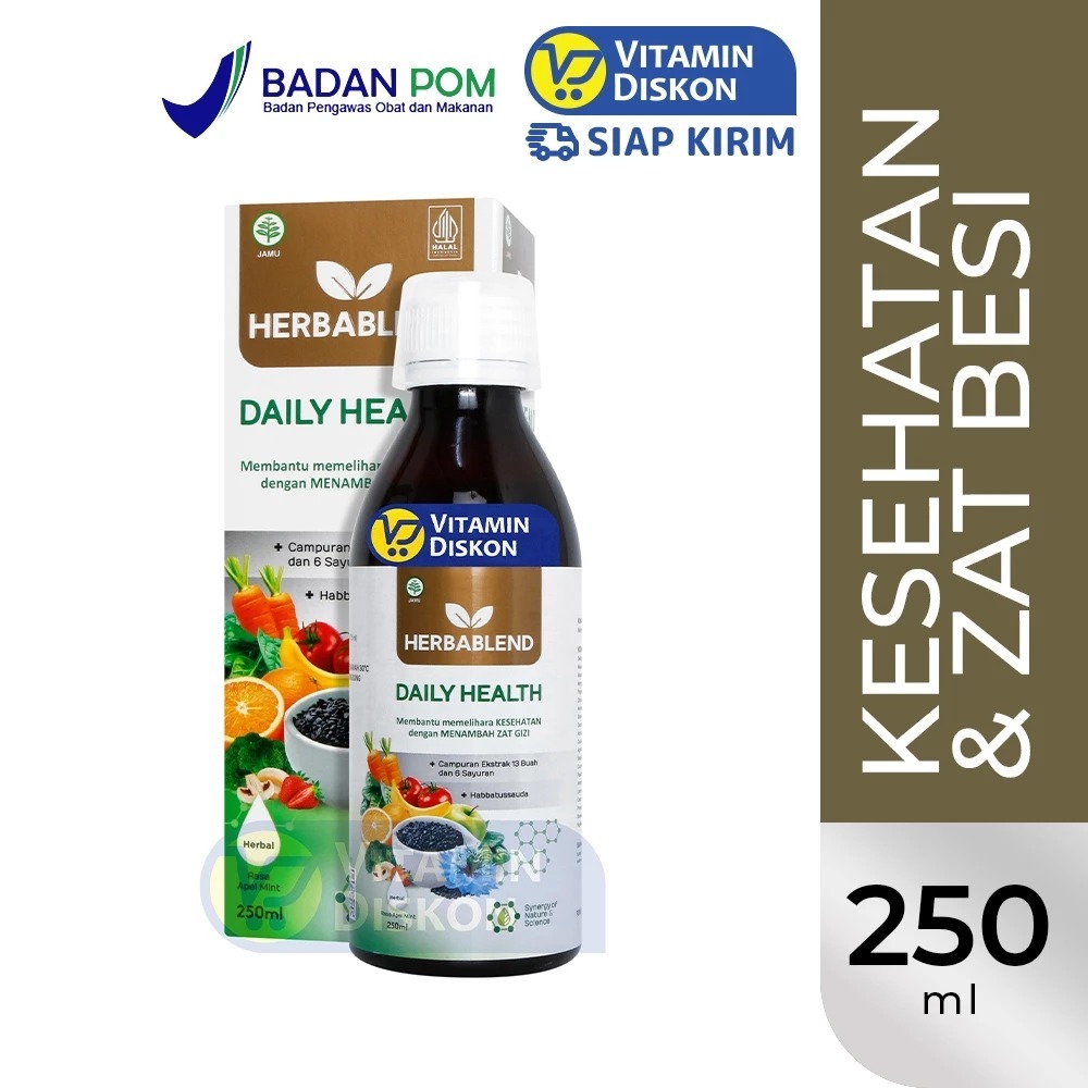 HERBABLEND Daily Health Multivitamin Daya Tahan Tubuh B Kompleks 250ML Dewasa Anak