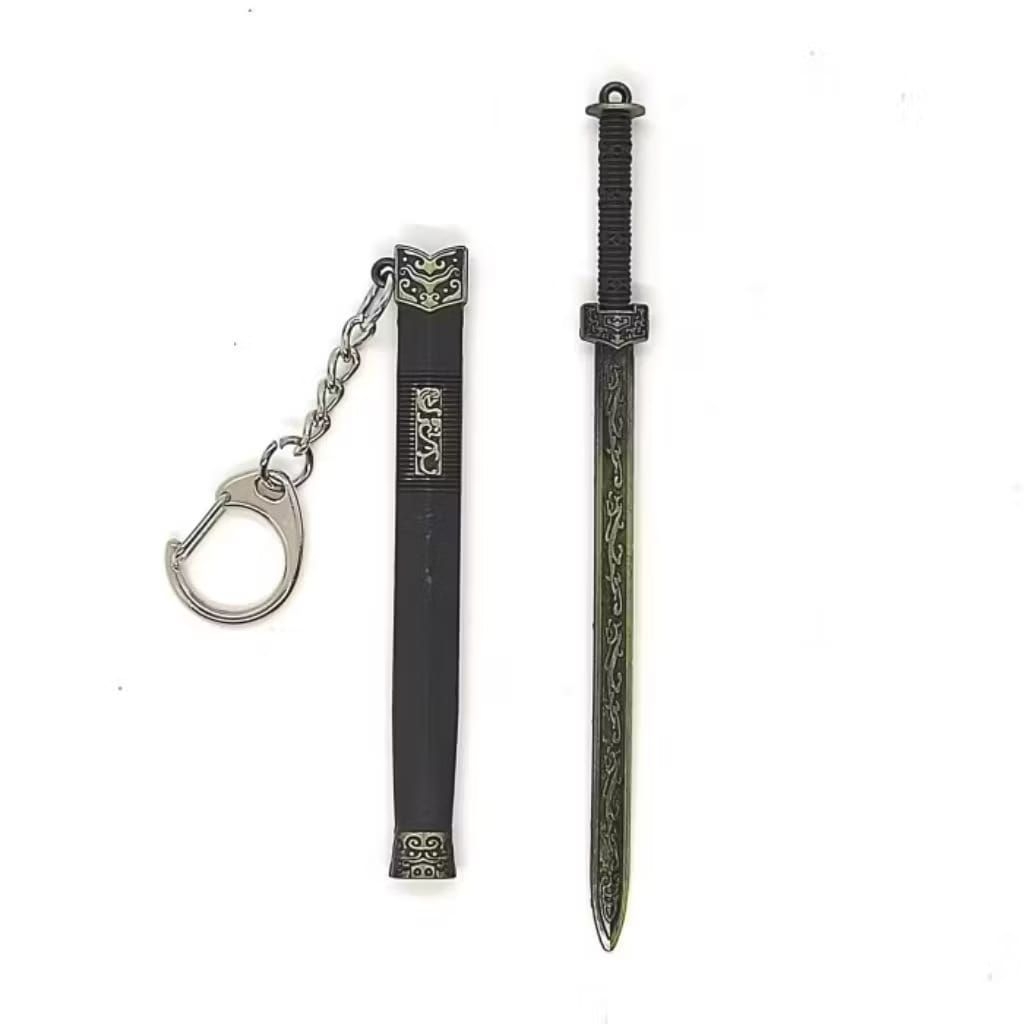 Gantungan kunci pedan 12cm / koleksi gantungan kunci pedang china