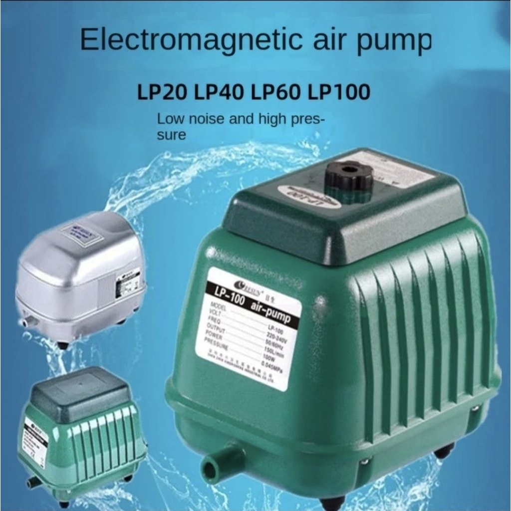 Airator Aerator Resun LP20 LP40 LP60 LP100 LP200 / Low Noise Air Pump / Pompa udara aquarium kolam i