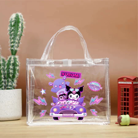Goodie bag transparant tas ulang tahun anak karakter kuromi 25 x 20