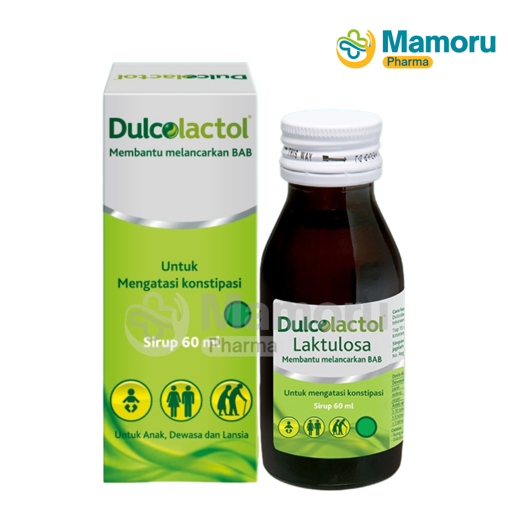 DULCOLACTOL Sirup 60ml Mengatasi Konstipasi Laktulosa Dewasa Anak Kemasan Botol