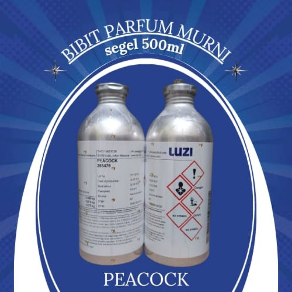 BIBIT PARFUM PEACOCK BY LUZI 500ML SEGEL