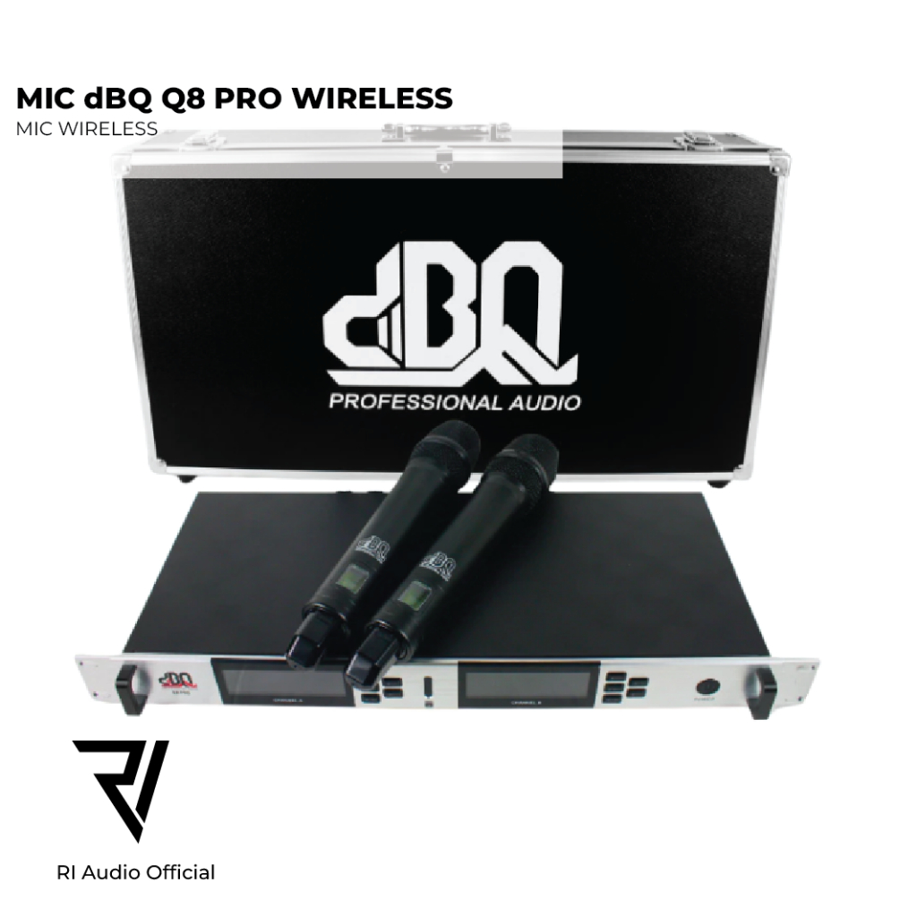 MICROPHONE DBQ Q8 PRO WIRELESS - 2 CHANEL