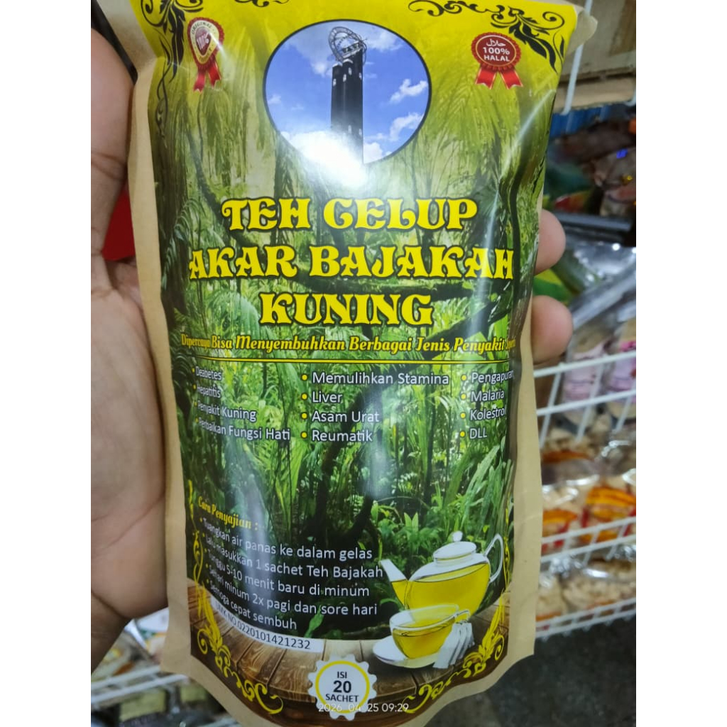 TEH AKAR BAJAKAH | TEH HERBAL BAJAKAH KUNING