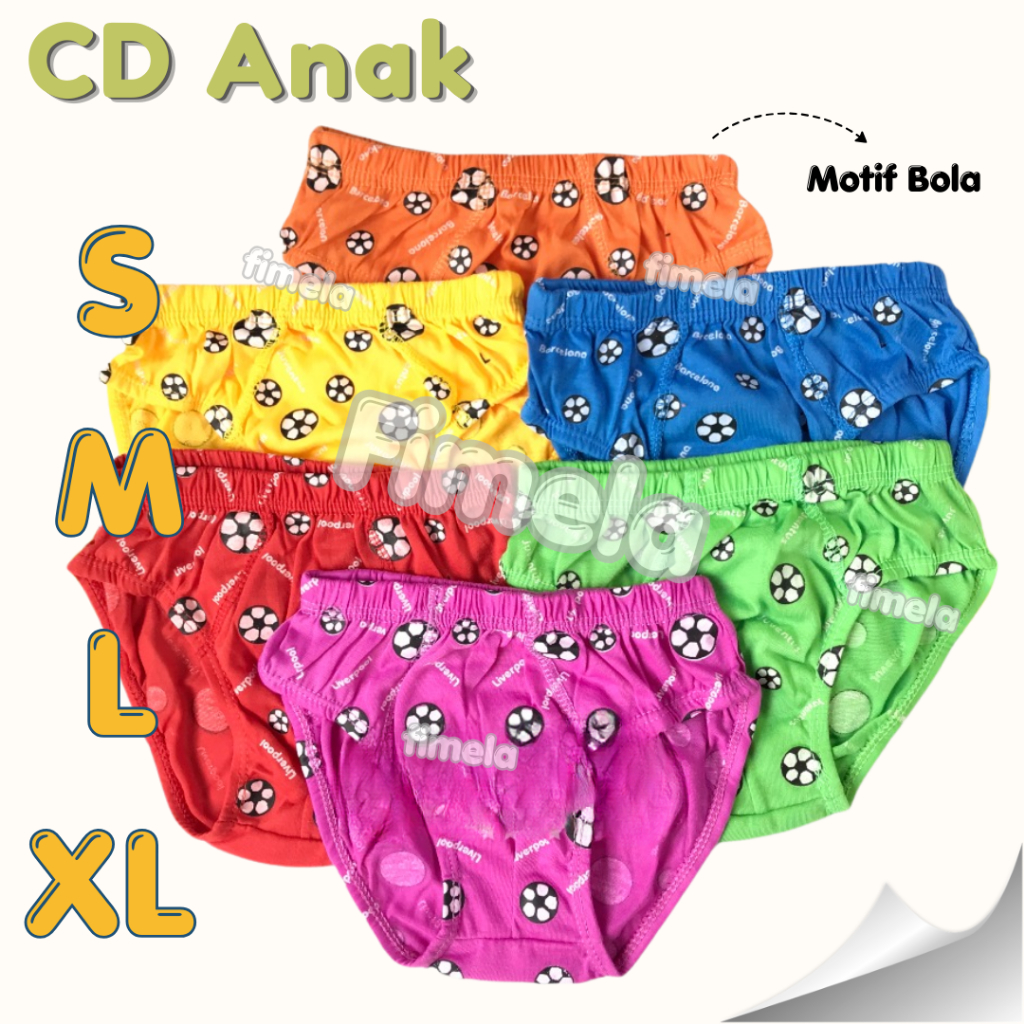 Celana Dalam Anak Bola Motif Ball / Celana Dalam Anak Laki Laki BEST SELLER