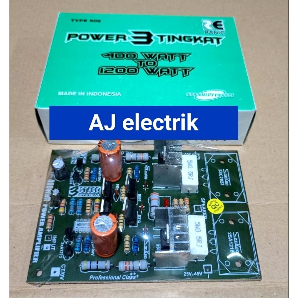 KIT POWER DRIVER MONO 3 TINGKAT 400-1200 WATT. Kualitas Mantap
