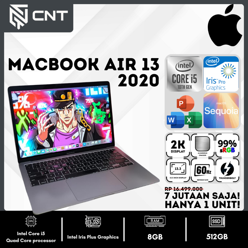 MacBook Air 13 2020 core i5 (8/512Gb) backlit
