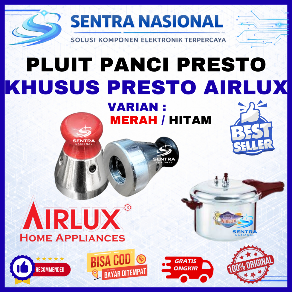 PLUIT TUTUP UAP PANCI PRESTO AIRLUX ORIGINAL | PLUIT PRESTO AIRLUX ASLI | PELUIT PRESTO AIRLUX SERBA