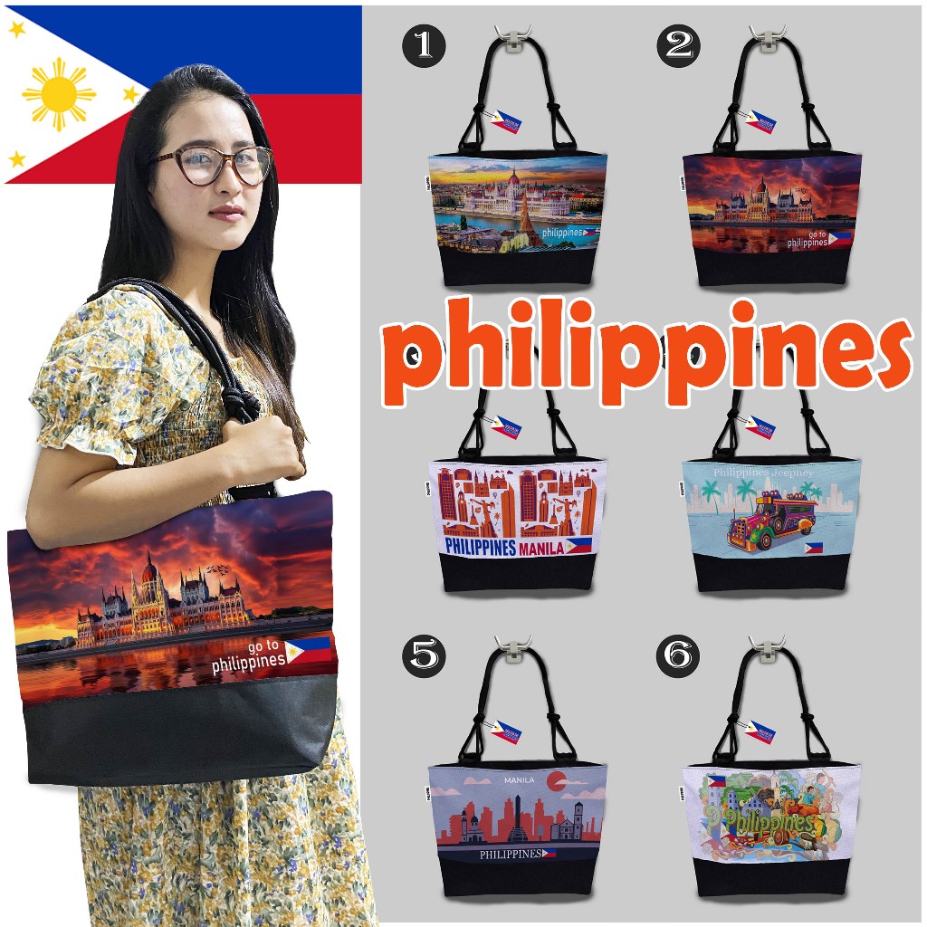TOTE BAG NEGARA PHILIPPINES, OLEH-OLEH/SOUVENIR PHILIPPINES